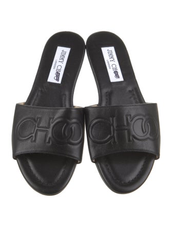 Jimmy Choo Leather Slides