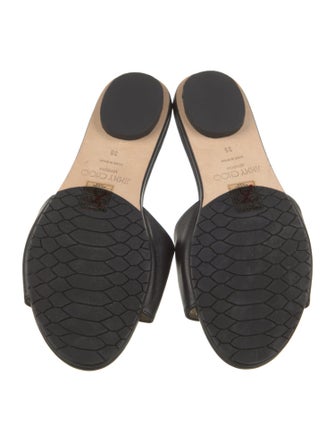 Jimmy Choo Leather Slides