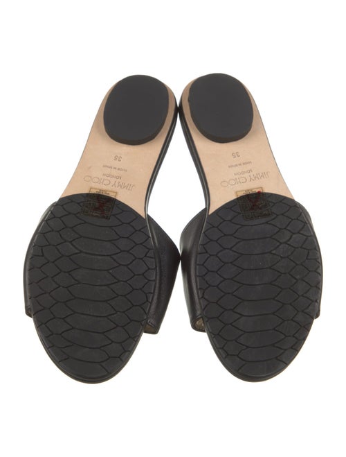 Jimmy Choo Leather Slides
