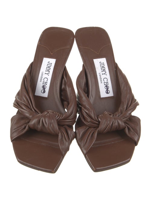 Jimmy Choo Leather Slides