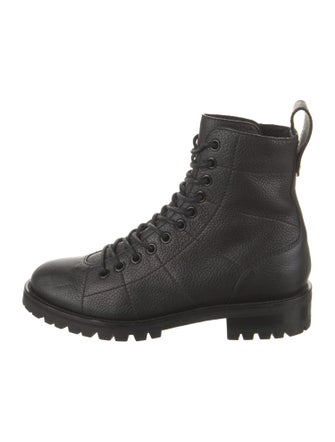 Jimmy Choo Leather Combat Boots