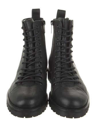 Jimmy Choo Leather Combat Boots