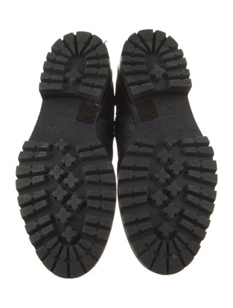 Jimmy Choo Leather Combat Boots