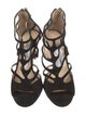 Jimmy Choo Suede Cutout Accent Gladiator Sandals