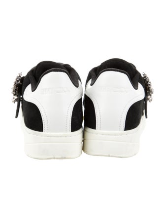 Jimmy Choo Suede Colorblock Pattern Sneakers
