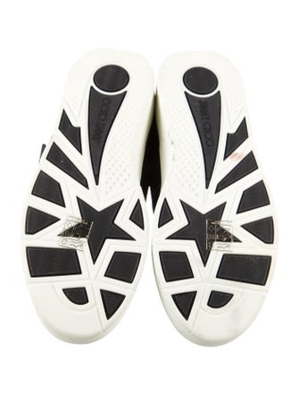 Jimmy Choo Suede Colorblock Pattern Sneakers