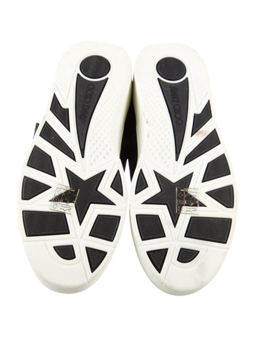 Jimmy Choo Suede Colorblock Pattern Sneakers
