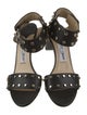 Jimmy Choo Leather Studded Accents Sandals