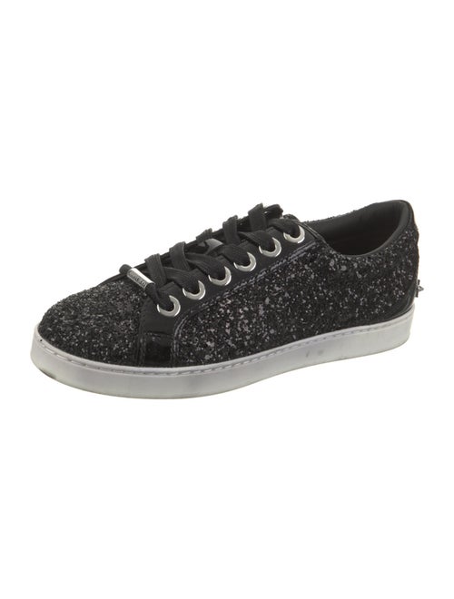 Jimmy Choo Glitter Studded Accents Sneakers