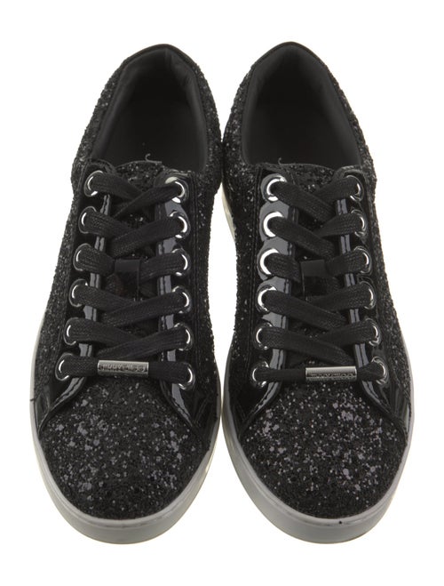 Jimmy Choo Glitter Studded Accents Sneakers