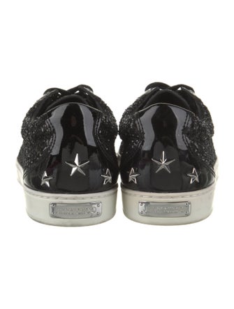 Jimmy Choo Glitter Studded Accents Sneakers