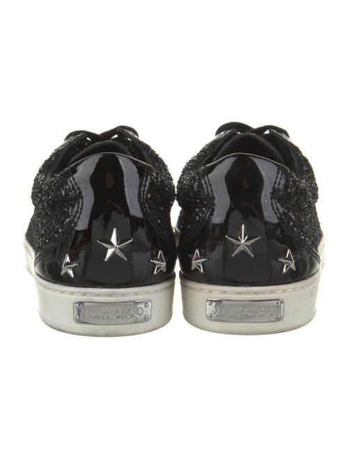 Jimmy Choo Glitter Studded Accents Sneakers