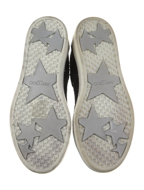 Jimmy Choo Glitter Studded Accents Sneakers