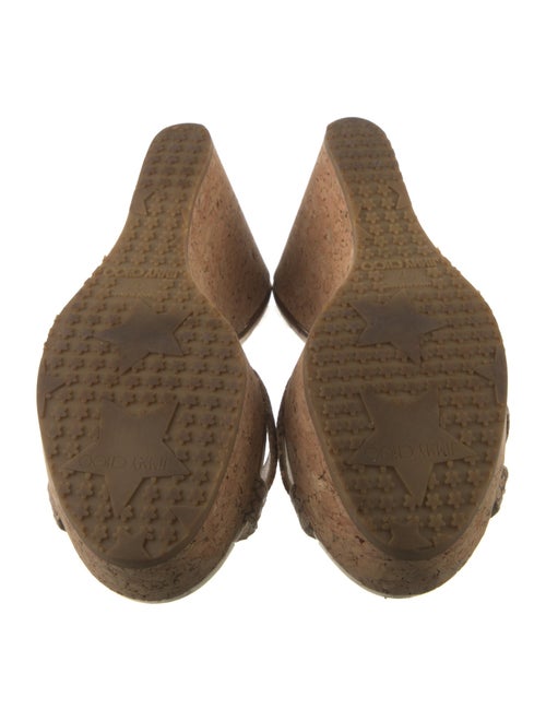 Jimmy Choo Snakeskin Animal Print Slides