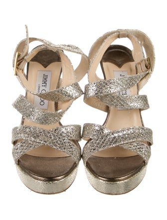 Jimmy Choo Glitter Sandals