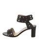 Jimmy Choo Leather Studded Accents Sandals