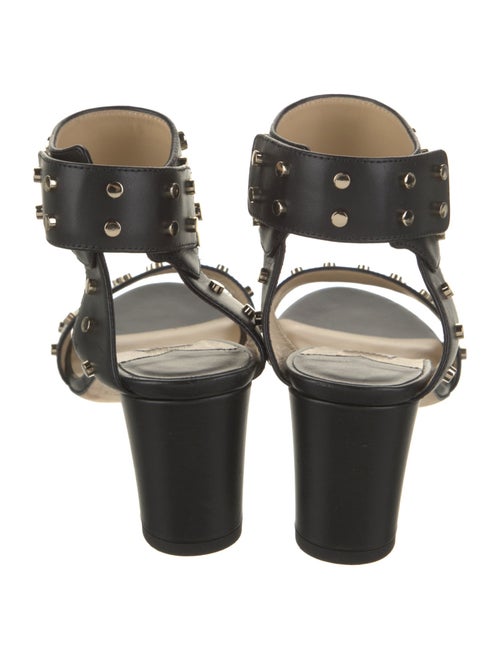 Jimmy Choo Leather Studded Accents Sandals