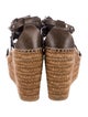 Jimmy Choo Leather Studded Accents Espadrilles