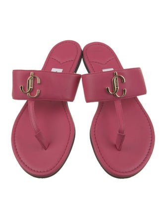 Jimmy Choo Leather Slides