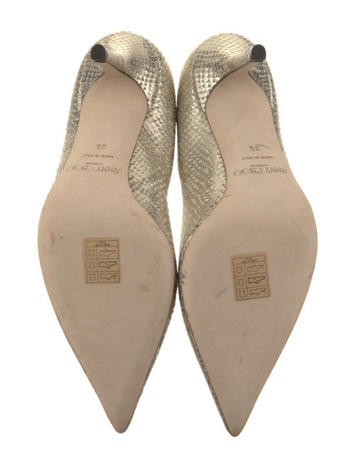 Jimmy Choo Leather Animal Print Pumps