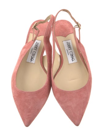 Jimmy Choo Suede Slingback Flats