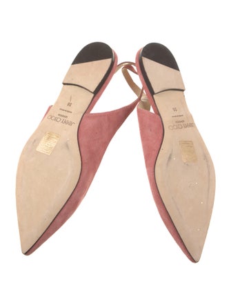 Jimmy Choo Suede Slingback Flats
