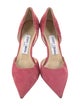 Jimmy Choo Suede Crystal Embellishments D'Orsay Pumps