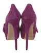 Jimmy Choo Suede Bow Accents Pumps