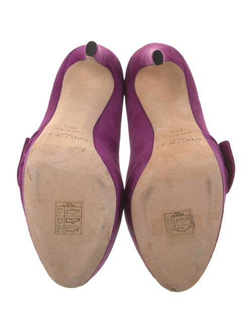 Jimmy Choo Suede Bow Accents Pumps