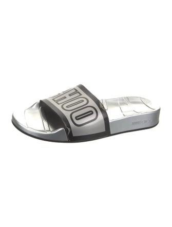 Jimmy Choo Rubber Printed Slides