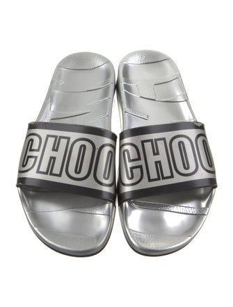 Jimmy Choo Rubber Printed Slides