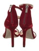 Jimmy Choo Velvet Crystal Embellishments Sandals