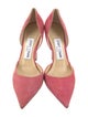 Jimmy Choo Suede Crystal Embellishments D'Orsay Pumps
