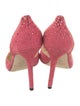Jimmy Choo Suede Crystal Embellishments D'Orsay Pumps