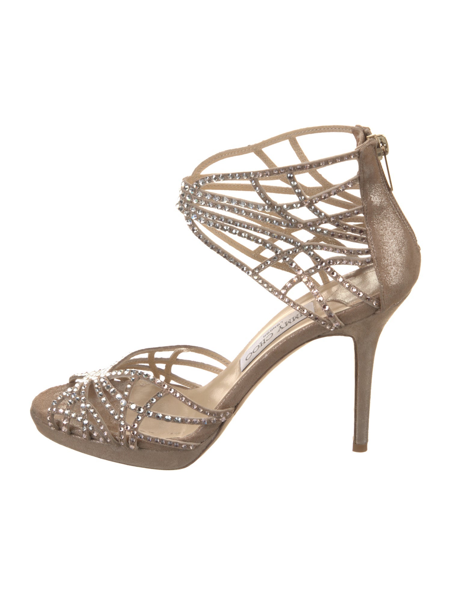 Jimmy Choo Suede Animal Print Sandals