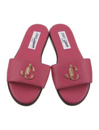 Jimmy Choo Leather Slides