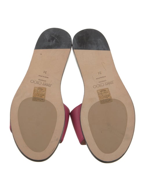 Jimmy Choo Leather Slides