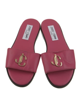 Jimmy Choo Leather Slides