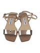 Jimmy Choo Leather Slingback Sandals