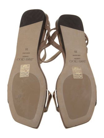 Jimmy Choo Leather Slingback Sandals