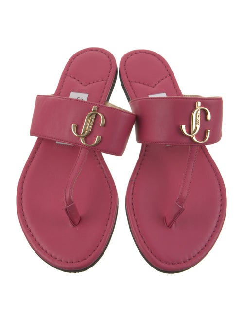 Jimmy Choo Leather Flip Flops