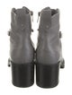 Jimmy Choo Leather Crystal Embellishments Combat Boots