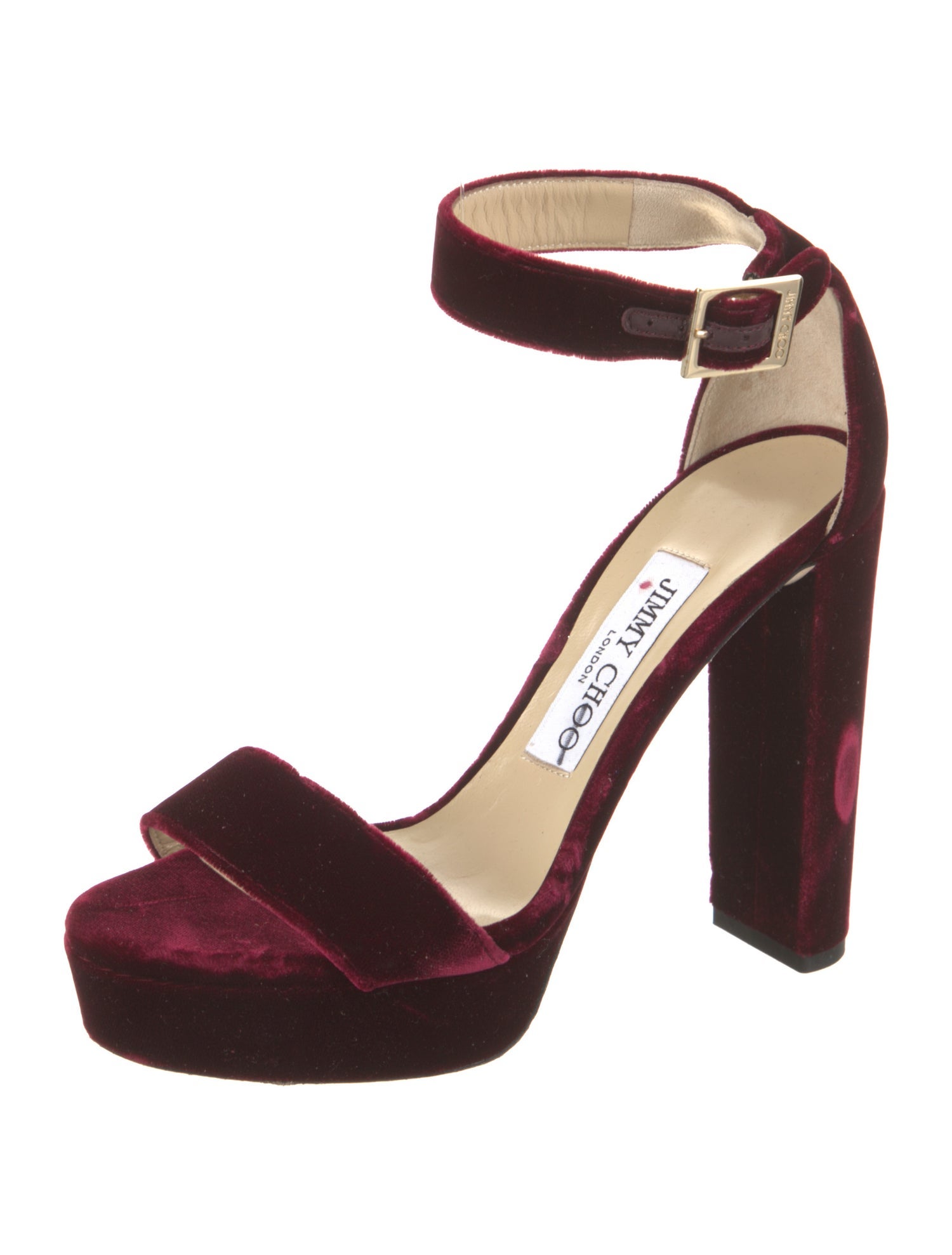 Jimmy Choo Velvet Sandals