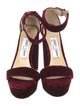 Jimmy Choo Velvet Sandals
