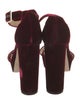 Jimmy Choo Velvet Sandals