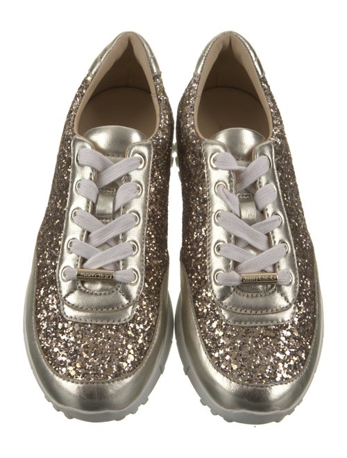 Jimmy Choo Glitter Printed Sneakers