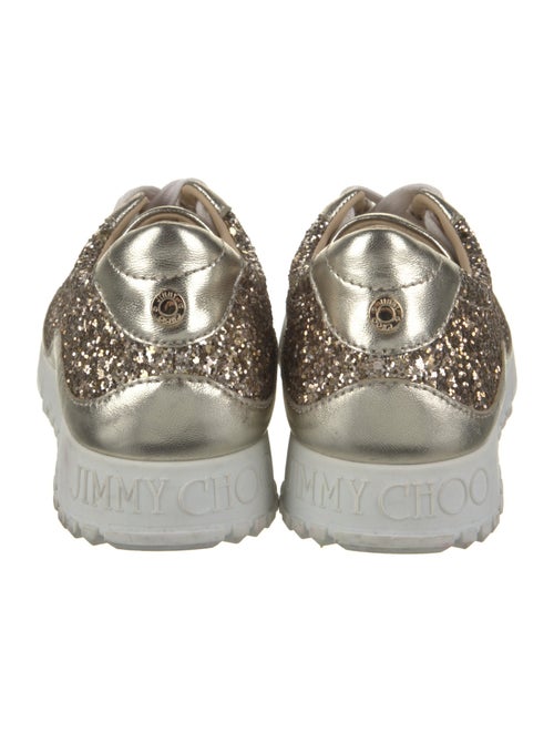 Jimmy Choo Glitter Printed Sneakers