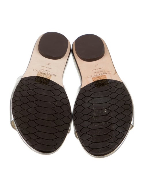 Jimmy Choo Leather Slides