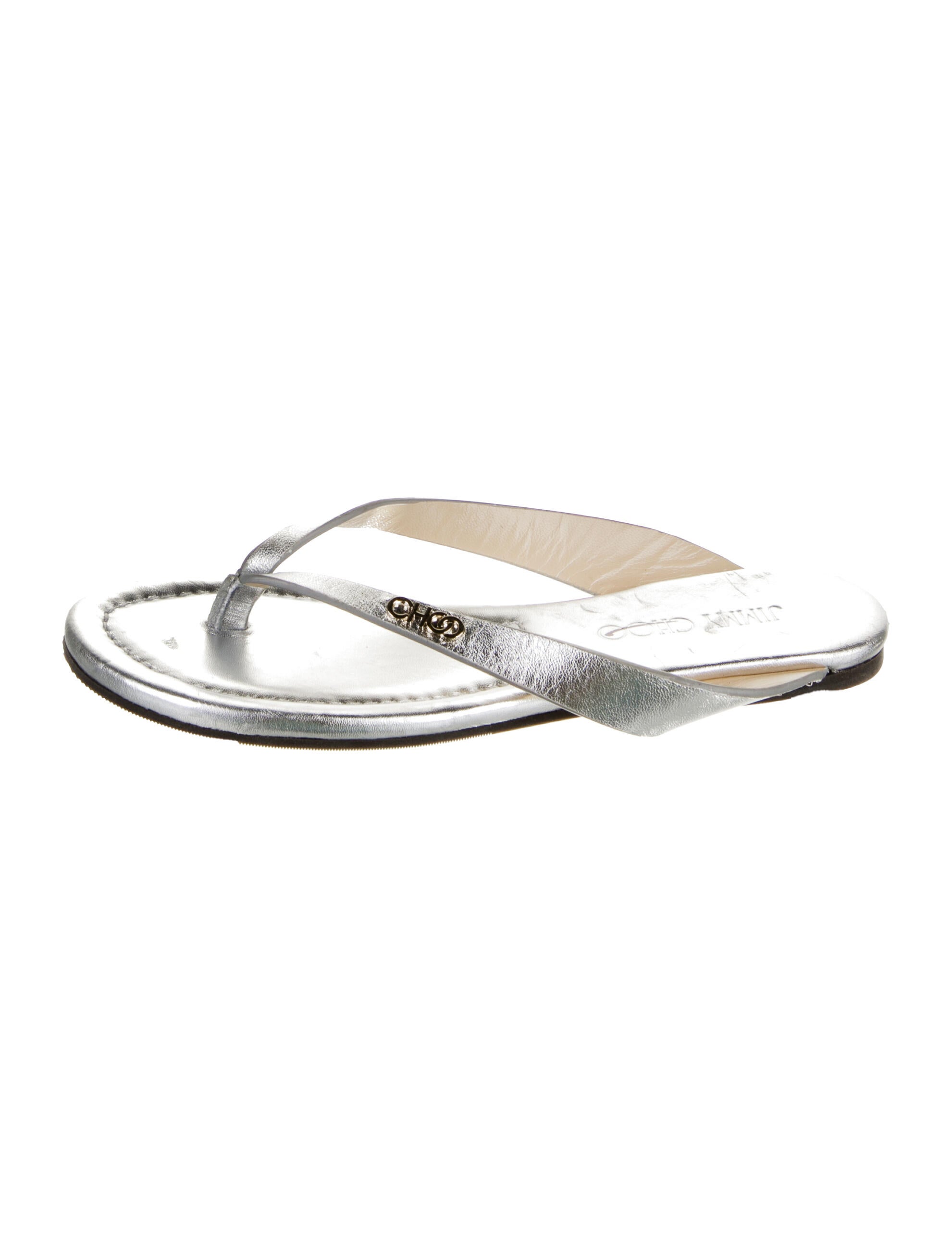 Jimmy Choo Leather Flip Flops