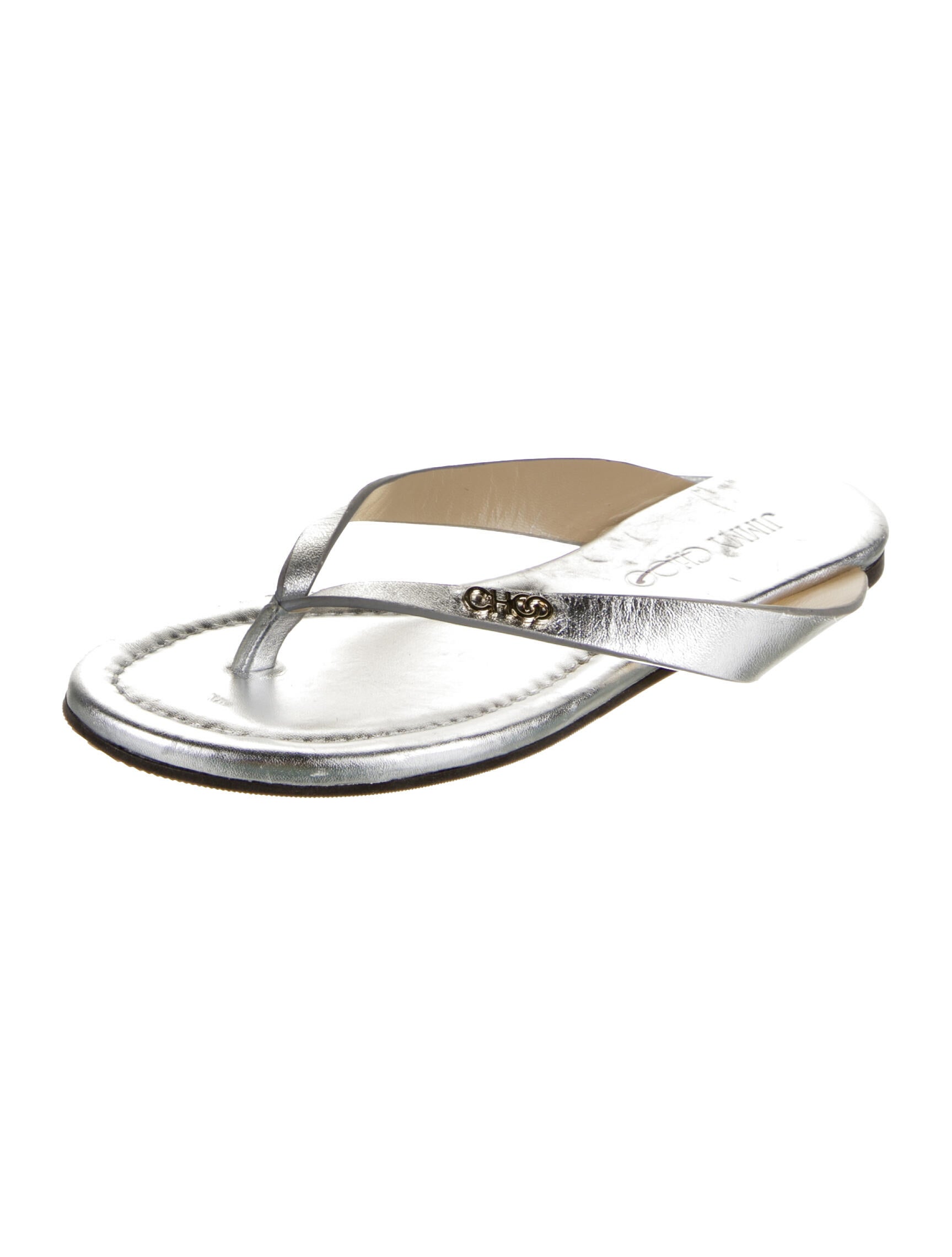 Jimmy Choo Leather Flip Flops